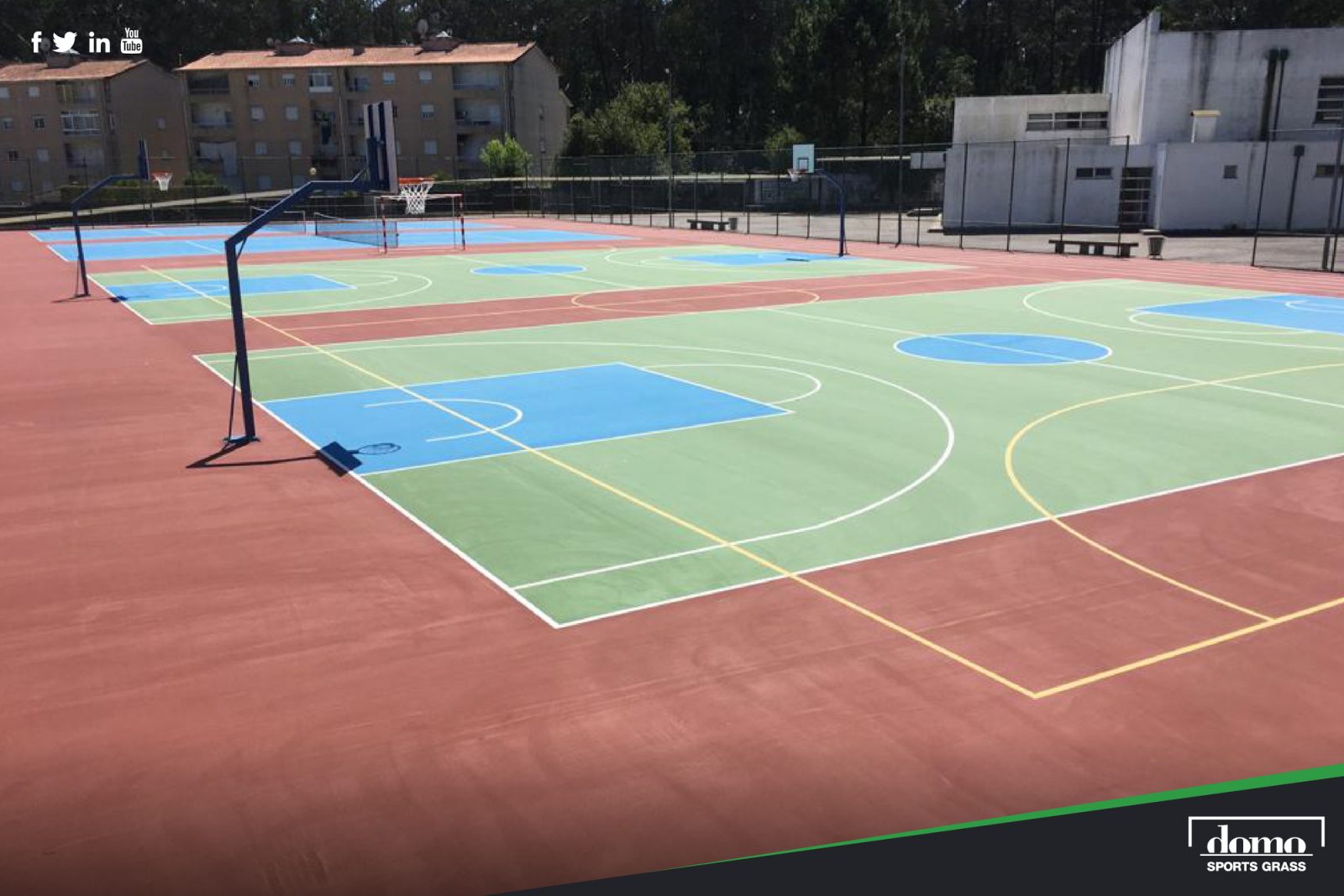 Escola Básica de Frazão – aplicação de um piso multidesportivo