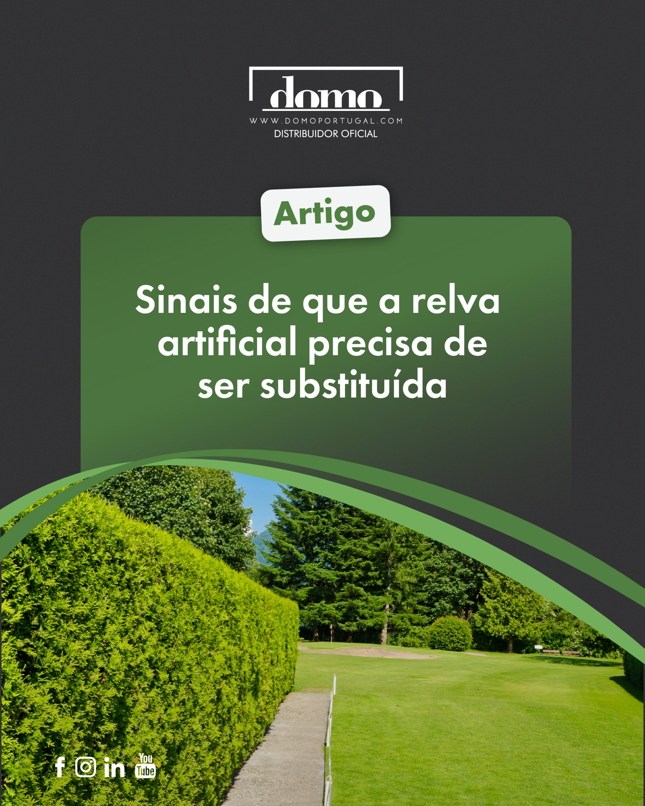 Sinais de que a relva artificial precisa de ser substituída